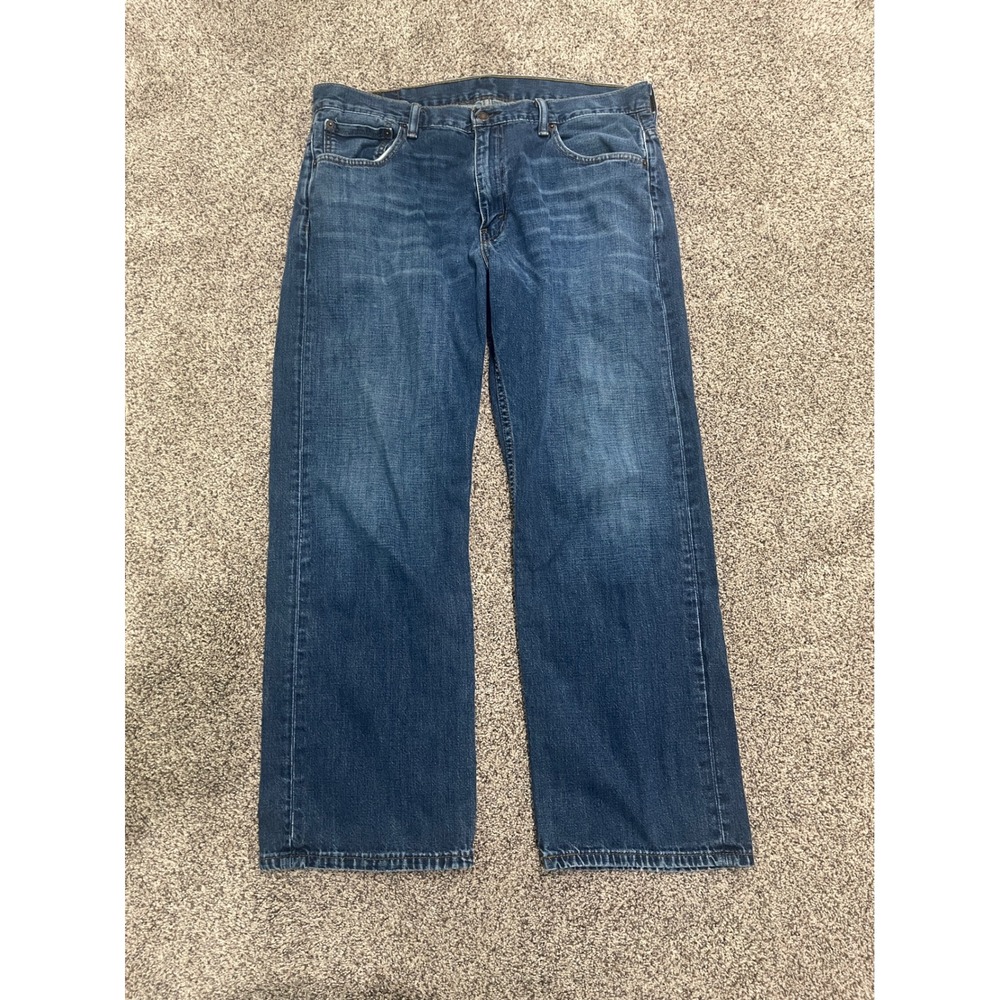 Levis 569 Loose Straight Leg Jeans Mens 34x30 Medium Wash Blue Denim 100% Cotton